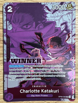 One Piece Card Game - Charlotte Katakuri (OP08-062) English Winner Card - Image 1