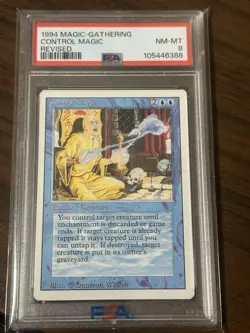 1994 Magic The Gathering Control Magic Revised PSA 8 - Image 1