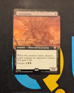 Lamentation Extended Art Rare ECC 030 Lorwyn Eclipsed Commander MTG - Image 1