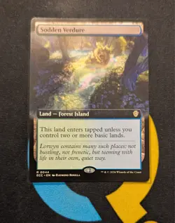 Sodden Verdure Extended Art Rare ECC 044 Lorwyn Eclipsed Commander MTG - Image 1