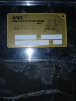 1998 ANA POKEMON JET GOLD BOARDING PASS PSA 9 FLYING PIKACHU POCKET MONSTERS PM - Image 4