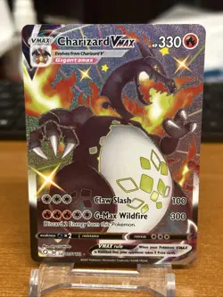Charizard VMAX SV107/SV122 Shining Fates Shiny Vault Ultra Rare Pokemon - Image 1