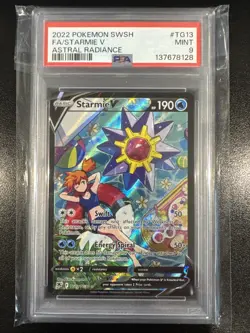 Pokemon TCG Starmie v Astral Radiance Full Art TG13/TG30 PSA 9 - Image 1