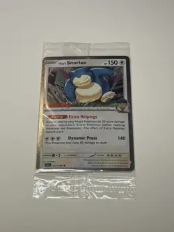 DOUBLE SWIRL Pokemon Hop's Snorlax Card 117/159 GameStop Promo Sealed US SELLER - Image 1