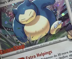 DOUBLE SWIRL Pokemon Hop's Snorlax Card 117/159 GameStop Promo Sealed US SELLER - Image 2