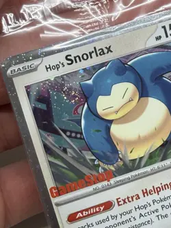 DOUBLE SWIRL Pokemon Hop's Snorlax Card 117/159 GameStop Promo Sealed US SELLER - Image 3