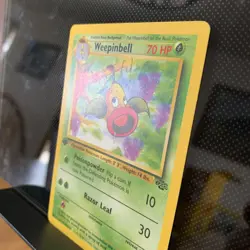 Weepinbell 48/64 Jungle 1st Edition Uncommon Pokemon Card WOTC Kagemaru Himeno - Image 2