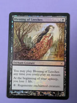MTG Magic: Betrayers of Kamigawa: Blessing of Leeches Foil Common #62/165 - LP - Image 1