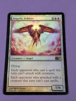 MTG Magic: Magic 2011: Angelic Arbiter Foil #4/249 Rare - LP - Image 1