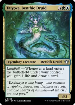 [MTG] Tatyova, Benthic Druid (0358) (CMM) NM - Image 1