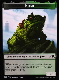 MTG TCG - Keimi Token 13 Kamigawa: Neon Dynasty - NM Free Shipping $5+ - Image 1
