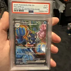 Palafin Ex 151/131 PSA 9 MINT 2025 Pokemon PRE EN Special Illustration Rare #151 - Image 2
