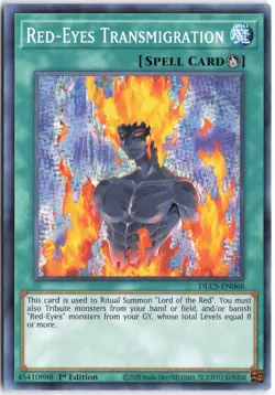 Yugioh - Red-Eyes Transmigration DLCS-EN068 1st Edition - Dragons of Legend: The - Image 1