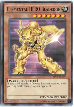Yugioh - Elemental HERO Bladedge SDHS-EN009 Unlimited - Structure Deck: HERO Str - Image 1