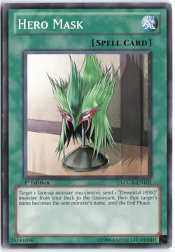Yugioh - Hero Mask LCGX-EN103 1st Edition - Legendary Collection 2 - Image 1
