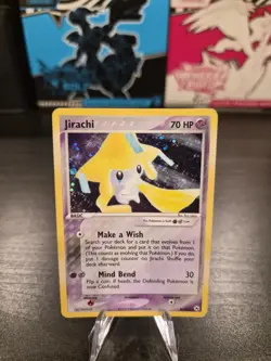 Pokemon TCG Jirachi Holo Rare Card 8/101 EX Hidden Legends 2004 LP Condition - Image 1