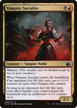 mtg magic vampire socialite ENGLISH vampire mondaine innistrad midnight - Image 1
