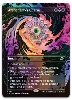 Archenemy's Charm (Borderless) #307 (Foil) (NM) Edge of Eternities EOE Magic MTG - Image 1