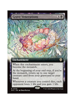 Magic the Gathering MTG ECC Grave Venerations 29 Regular Near Mint - Image 1