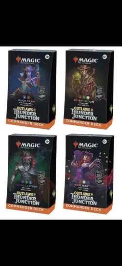 Magic The Gathering Sealed Outlaws of Thunder Junction Commander Deck Display - Image 1