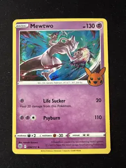 Mewtwo 056/172 Trick or Trade Booster Holo Pokemon - Image 1