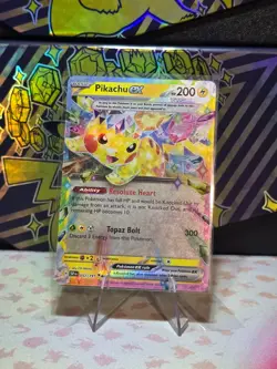 Pokemon TCG Pikachu ex Surging Spark 057/191 Holo Double Rare MINT - Image 1