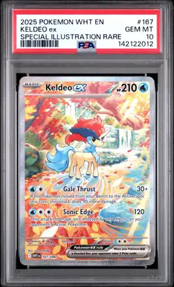 PSA 10 KELDEO EX 167/086 SPECIAL ILLUSTRATION RARE WHITE FLARE POKEMON 😍 - Image 1