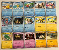 2025 Pokemon TCG Destined Rivals 64 Card Lot No Duplicates Magikarp Psyduck +++ - Image 2