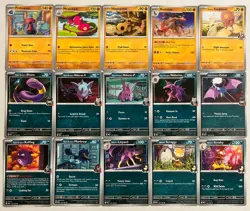 2025 Pokemon TCG Destined Rivals 64 Card Lot No Duplicates Magikarp Psyduck +++ - Image 3
