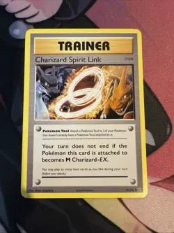 Pokemon TCG XY Evolutions LP Charizard Spirit Link 75/108 - Image 1