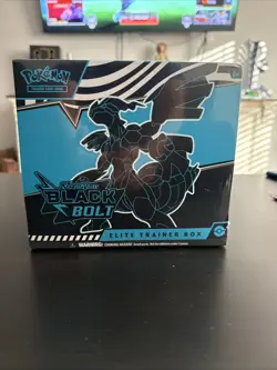 Pokemon TCG Black Bolt ETB Elite Trainer Box Factory Sealed Scarlet Violet - Image 1