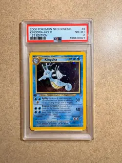 2000 POKEMON NEO GENESIS 1ST ED #8 KINGDRA-HOLO PSA 8 - Image 3