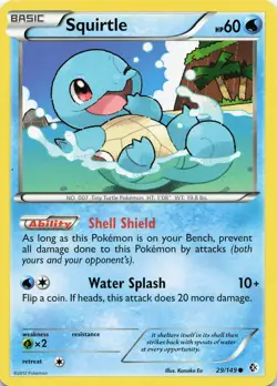 Pokemon Squirtle Normal Boundaries Crossed #29/149 NM - Image 1