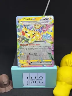 Pikachu ex Surging Sparks Ultra Rare Pokemon TCG 057/191 Scarlet & Violet - Image 1