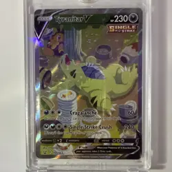 Pokemon Tyranitar V Alternate Full Art Ultra Rare Holo 155/163 Battle Styles - Image 3