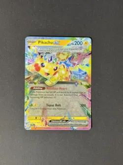 Pikachu EX Holo Double Rare Card 057/191 Sv08: Surging Sparks Pokemon - Image 1