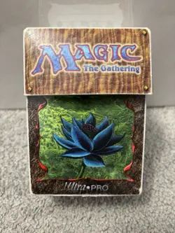 MTG Black Lotus Deck Box Juzam Djinn Magic The Gathering Ultra Pro 1997 NICE VTG - Image 1