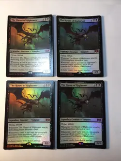 4x MTG Magic The Haunt of Hightower FOIL Promo Ravnica Allegiance Buy-A-Box Nm - Image 1