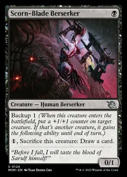 x4 Scorn-Blade Berserker - Foil U MTG March of the Machine M/NM, English - Image 1