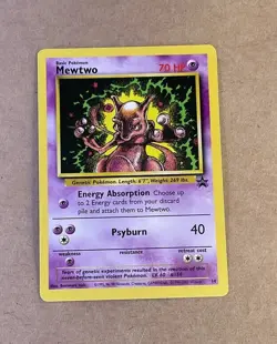 2000 Mewtwo #14 WotC Black Star Promo Pokemon TCG Pokemon League NM - Image 1