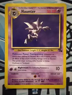 Haunter 21/62 - Pokemon Fossil - Unlimited HP - Image 1
