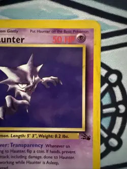 Haunter 21/62 - Pokemon Fossil - Unlimited HP - Image 3