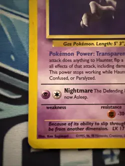 Haunter 21/62 - Pokemon Fossil - Unlimited HP - Image 5
