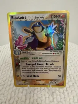 2006 Pokemon Blastoise Holo 2/100 Crystal Guardians Delta Species RAW Near Mint - Image 1
