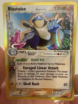2006 Pokemon Blastoise Holo 2/100 Crystal Guardians Delta Species RAW Near Mint - Image 2