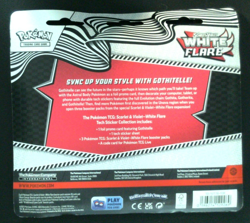 Pokemon TCG White Flare 3Pk Blister Tech Sticker Collection - Image 2