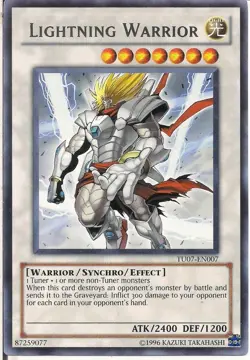 Lightning Warrior - TU07-EN007 - Rare - Unlimited Edition Lightly Played Turbo P - Image 1