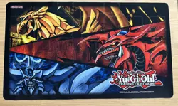 YuGiOh Slifer Obelisk Ra Egyptian God Game Mat Playmat KONAMI 2020 - Image 1