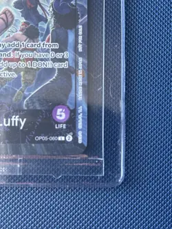 Monkey D Luffy PSA Magazine One Piece Promo Card OP05-060 English (Sealed) - Image 4