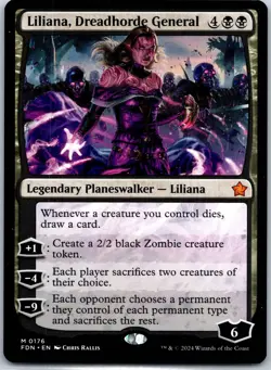 Liliana, Dreadhorde General M Foundations 176 NM - Image 1